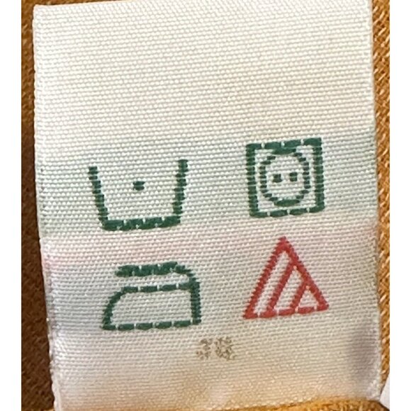 PERRY ELLIS Mens Shirt Button Up 100% Cotton Long Sleeve Orange Size Large - Picture 9 of 10